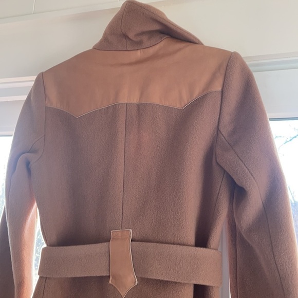 Mackage Brown Wool Coat - Picture 2 of 6